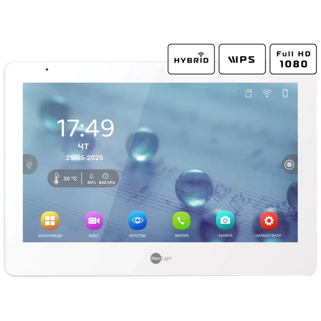 Комплект відеодомофону Neolight MEZZO Hybrid + SOLO IPW Graphite з кутком, PoE адаптер для панелі виклику - Фото 6 Комплект відеодомофону Neolight MEZZO Hybrid + SOLO IPW Graphite з кутком, PoE адаптер для панелі виклику - зображення 6