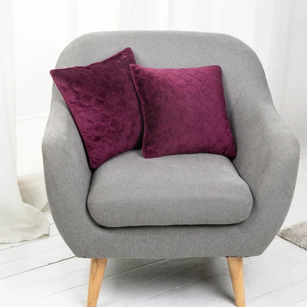 Подушка декоративна "VELOUR" Бордова, 50x70 - зображення 4