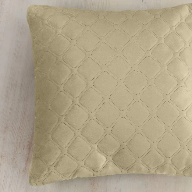 Подушка декоративная "VELOUR" Бежевая, 45x45 – стильный акцент для интерьера - Фото 4 Подушка декоративная "VELOUR" Бежевая, 45x45 – стильный акцент для интерьера - изображение 4