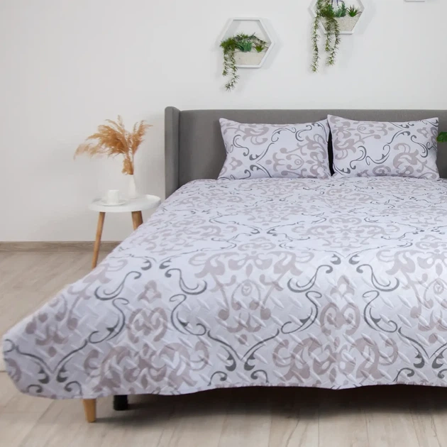 Покривало плед ТЕП PROVENCE Глорія 150×210 см полуторне, стьобане, мікрофібра, м’яке, 2 наволочки 50×70 см, комплект 100 г/м² - Фото 1 Покривало плед ТЕП PROVENCE Глорія 150×210 см полуторне, стьобане, мікрофібра, м’яке, 2 наволочки 50×70 см, комплект 100 г/м² - зображення 1
