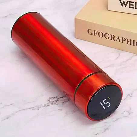 Термос T-Bottle 919 з індикатором температури червоний - зображення 5