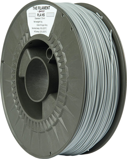 Пластик для 3D принтера Spectrum PLA HS 1.75 мм 1 кг Mirage Grey (TF-24032) - зображення 2