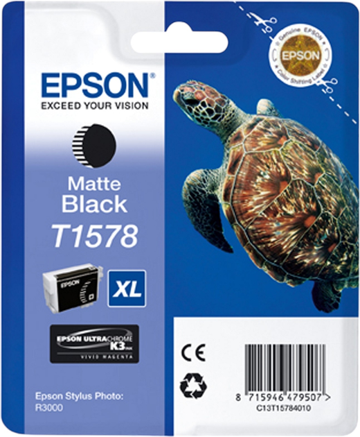 Tusz Epson T1578XL Matte Black 25.9 ml (C13T15784N10) - obraz 1