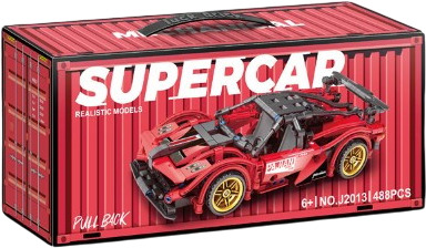 Конструктор Maya Toys Суперкар красный 488 деталей (J2013C