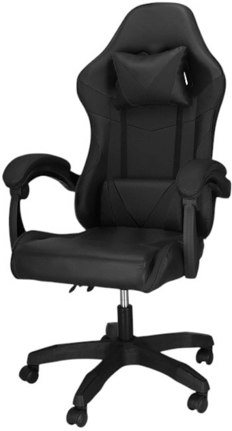 Fotel gamingowy Springos HF0035 Czarny (5908455301046) - obraz 2