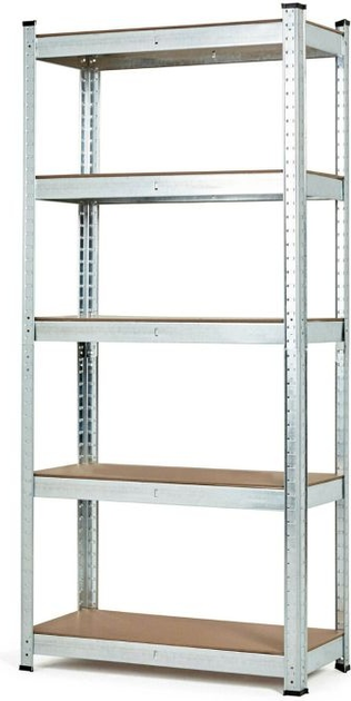 Стелаж металевий ModernHome by Multistore G9030A 180 x 90 x 30 см Срібний (5905817006656) - зображення 2