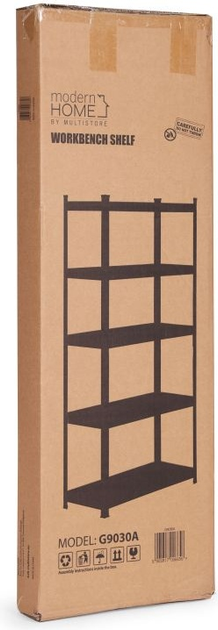 Стелаж металевий ModernHome by Multistore G9030A 180 x 90 x 30 см Срібний (5905817006656) - зображення 13