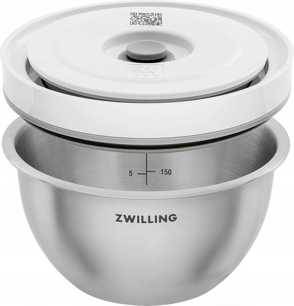 Miska Zwilling Fresh & Save stalowa z pokrywką Srebrna 350 ml (4009839685477) - obraz 1