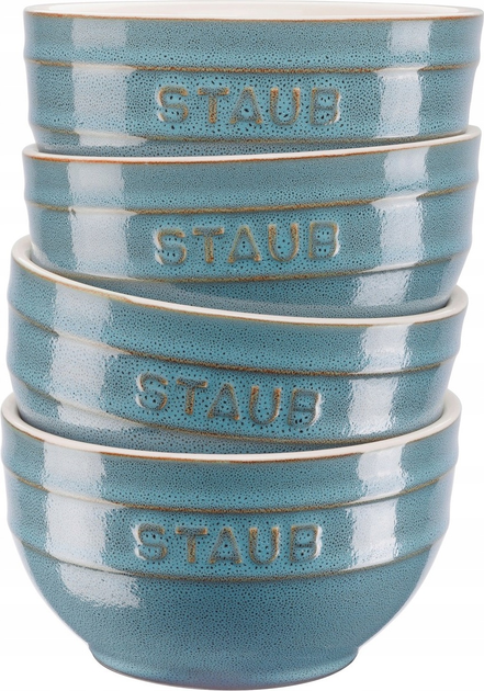Zestaw misek Staub Serving Turkusowych 14 cm 4 szt (3272340049842) - obraz 1