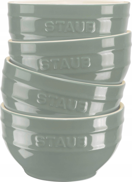 Набір мисок Staub Serving Евкаліптових 12 см 4 шт (3272340058738) - зображення 1