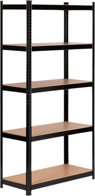 Стелаж металевий ModernHome by Multistore G9040B 180 x 90 x 40 см Чорний (5905817006670) - зображення 1