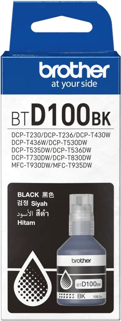 Tusz Brother BT-D100BK 108 ml Black (BTD100BK) - obraz 1