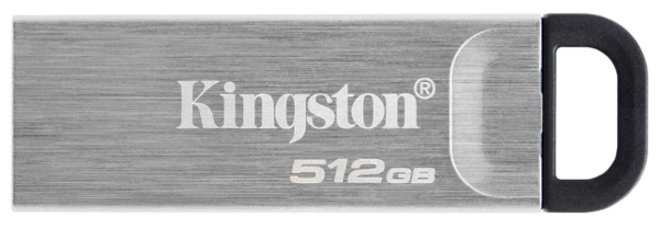 Flash Drives Kingston DataTraveler Kyson 512GB USB 3.2 (DTKN/512GB) Silver/Black - Фото 1 Flash Drives Kingston DataTraveler Kyson 512GB USB 3.2 (DTKN/512GB) Silver/Black - изображение 1