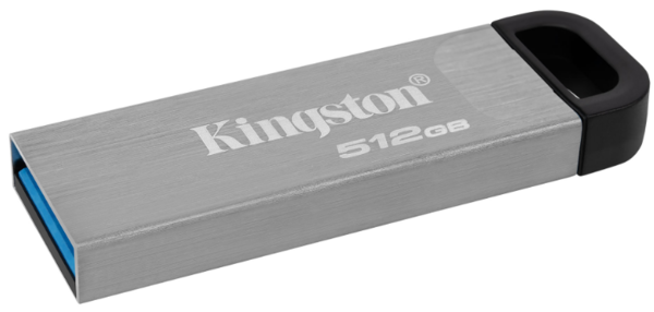 Flash Drives Kingston DataTraveler Kyson 512GB USB 3.2 (DTKN/512GB) Silver/Black - Фото 2 Flash Drives Kingston DataTraveler Kyson 512GB USB 3.2 (DTKN/512GB) Silver/Black - изображение 2