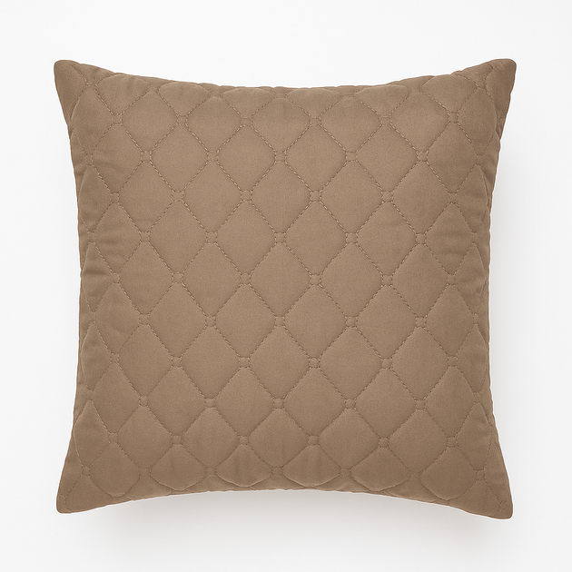 Подушка Viluta 40x40 - микрофибра Коричневая - Фото 1 Подушка Viluta 40x40 - микрофибра Коричневая - изображение 1