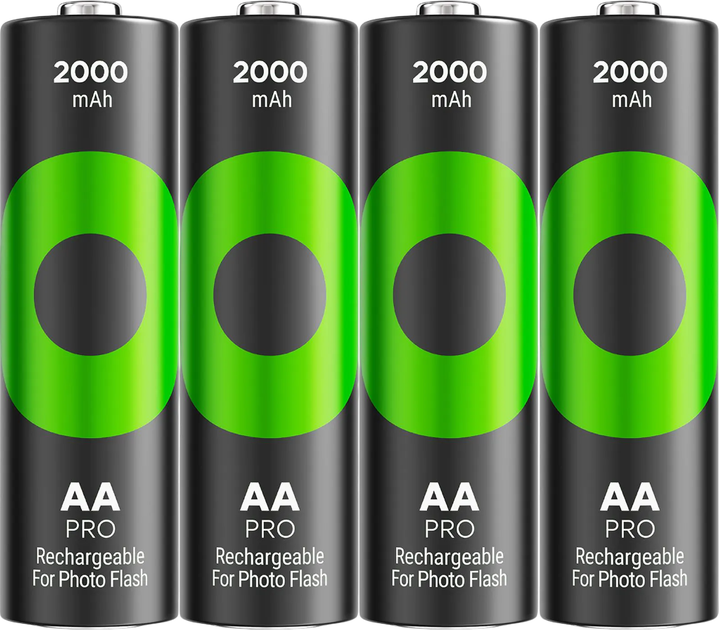 Акумулятор GP ReCyko Pro Photo Flash AA (HR6) 1.2V 2000 mAh 4 шт (4891199212765) - зображення 1
