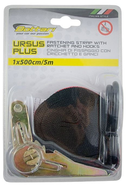 Стяжний ремінь Bottari RATCHET URSUS PLUS 500 см (8052194182057) - зображення 1