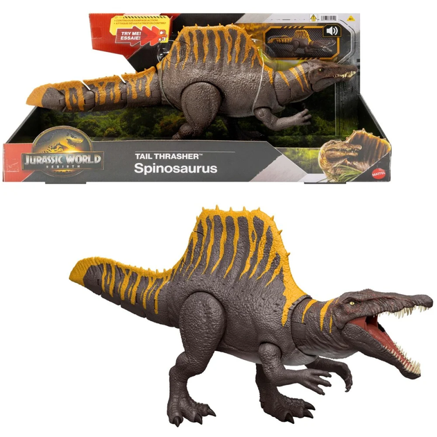 Figurka Mattel Jurassic World Dinozaur Spinozaur 53 cm (194735309498) - obraz 2