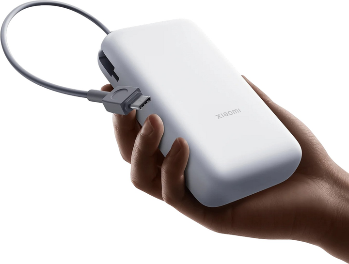 Powerbank Xiaomi Power Bank Integrated Cable 20000 mAh 22.5W Dark Grey (BHR9740GL) - obraz 3