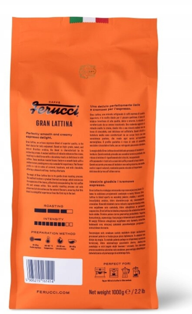 Кава в зернах Ferucci Gran Lattina Espresso 1 кг (5905215161414) - зображення 3