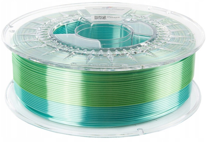 Filament do drukarek 3D Filament Spectrum PLA SILK Rainbow 1.75mm 1000 g Ocean Melange (5905991400837) - obraz 3