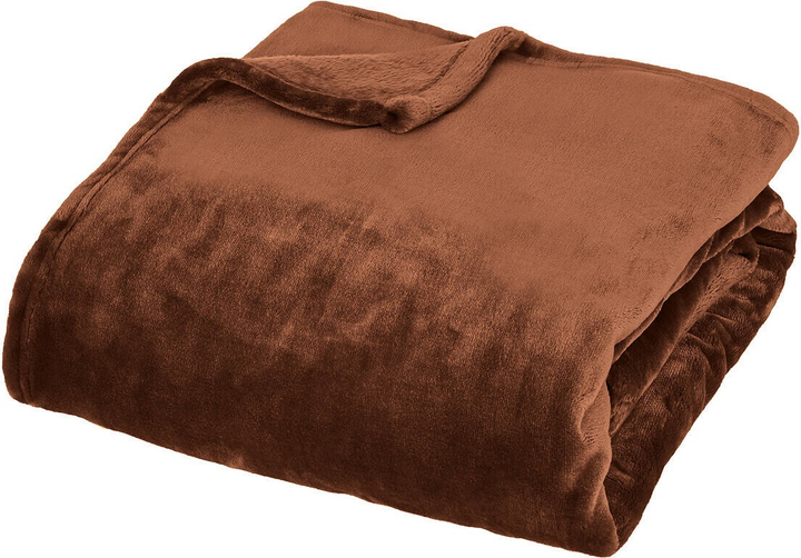 Покривало Atmosphera Cuddly коричневе 130 x 180 см (3560232990953) - зображення 1