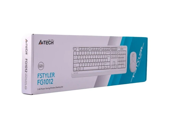 Комплект (клавіатура + миша) A4Tech Fstyler FG1012 Wireless White - изображение 6
