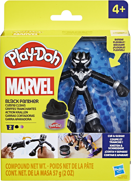 Zestaw kreatywny z masą plastyczną Hasbro Marvel Czarna Pantera Tnące Pazury (F9829_G0055) - obraz 1