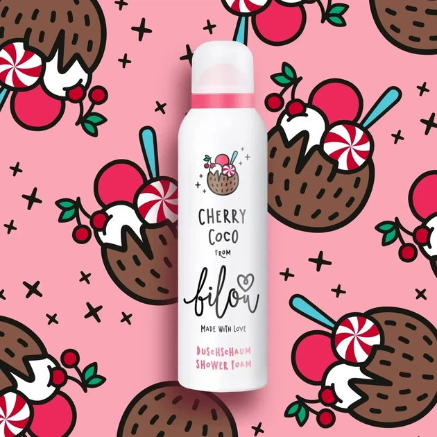 Пенка для душа Bilou Cherry Coco 200 мл - изображение 2