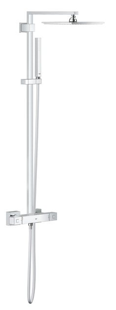Душова система із термостатом для настінного монтажу Grohe Euphoria Cube System 230 (26087000) - Фото 1 Душова система із термостатом для настінного монтажу Grohe Euphoria Cube System 230 (26087000) - изображение 1