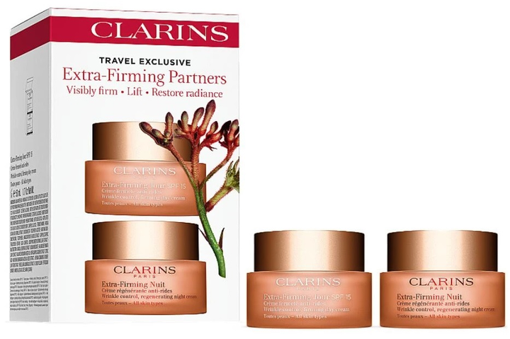 Набір по догляду за обличчям Clarins Extra-Firming Крем денний 50 мл + Крем нічний 50 мл (3666057287367) - зображення 1