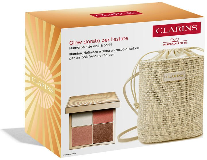 Paleta do makijażu Clarins do twarzy i oczu + Letnia torba (3666057421938) - obraz 3