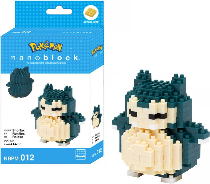 Klocki konstrukcyjne Nanoblock Pokemon Snorlax 220 elementów NBPM-012 (4972825149546) - obraz 5