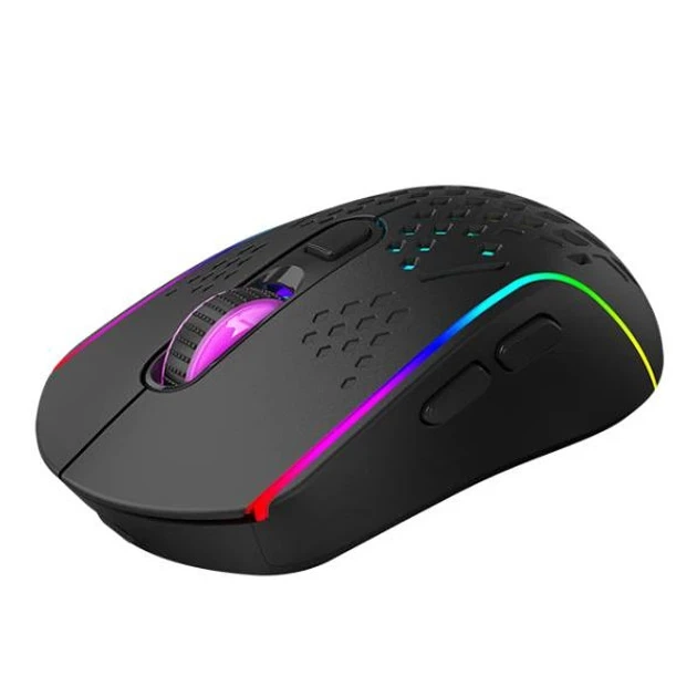 Игровая мышка XTRIKE ME GW-611 беспроводная, 8000 DPI RGB-подсветка Черная - изображение 3