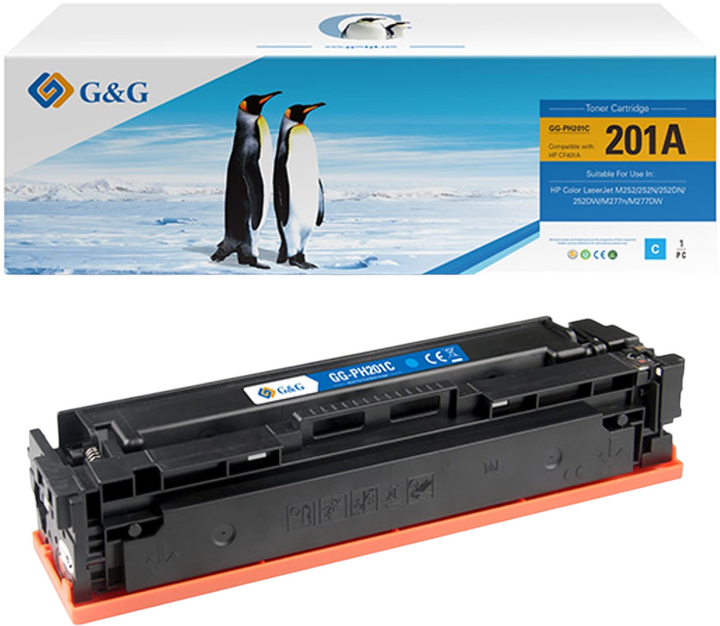 Toner G&G NT-PH201C Cyan - obraz 1