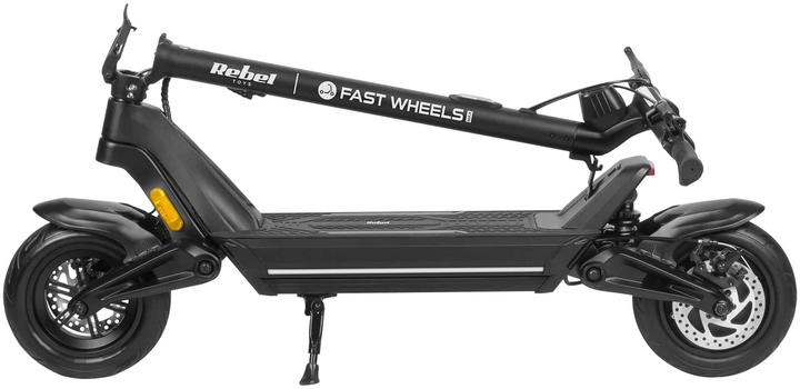 Eлектросамокат Rebel Fast Wheels Pro Max Black (5901890106436) - зображення 5