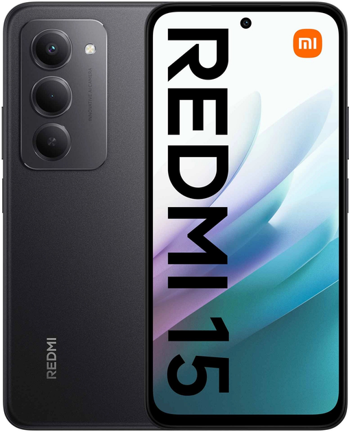 Мобільний телефон Xiaomi Redmi 15 4G 6/128GB NFC Midnight Black (MZB0KPKEU) - зображення 1