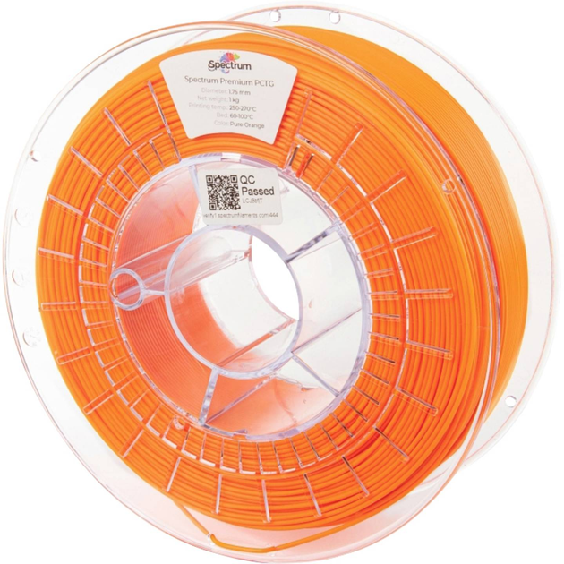 Filament do drukarek 3D Filament Spectrum Premium PCTG 1.75mm 1000 g Orange (5903175654014) - obraz 1