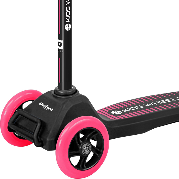 Hulajnoga dziecięca Rebel Kids Wheels Pink (5901890055949) - obraz 4
