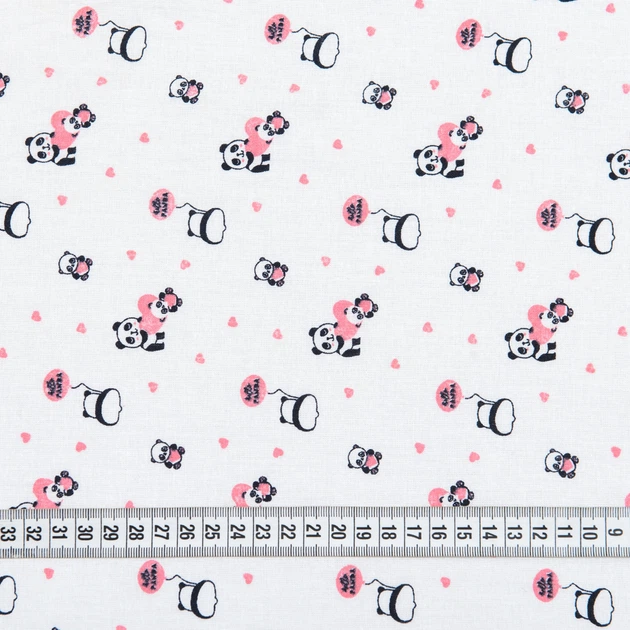 Ткань ситец 67-ТКЧ Панды (103г/м.кв95см пог.м) 163988 - изображение 3