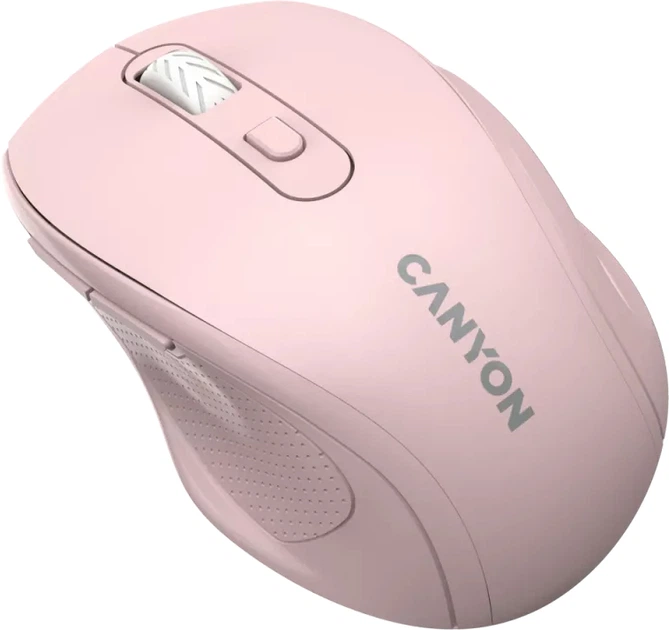 Мышь Canyon OnClick 20 Ergonomic Silent Wireless Pink (CNE-CMSW20P) - Фото 3 Мышь Canyon OnClick 20 Ergonomic Silent Wireless Pink (CNE-CMSW20P) - изображение 3