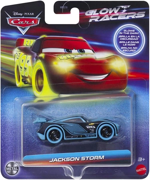 Машинка Тачки: Джексон Шторм Cars Jackson Storm Glow Racers Mattel