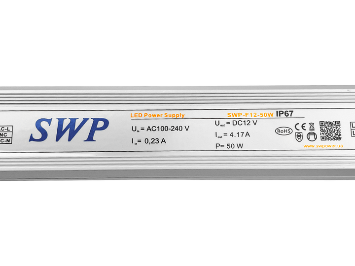 Блок питания 12V 50W IP67 (SWP-F12-50W) - изображение 5