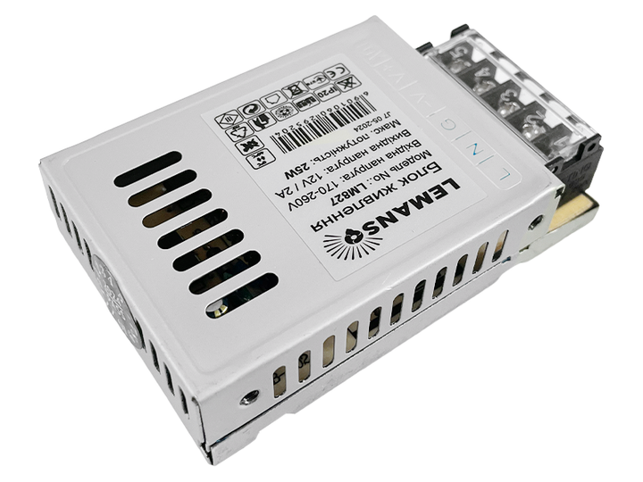 Блок питания Lemanso LM827 12V 25W IP20 - изображение 2