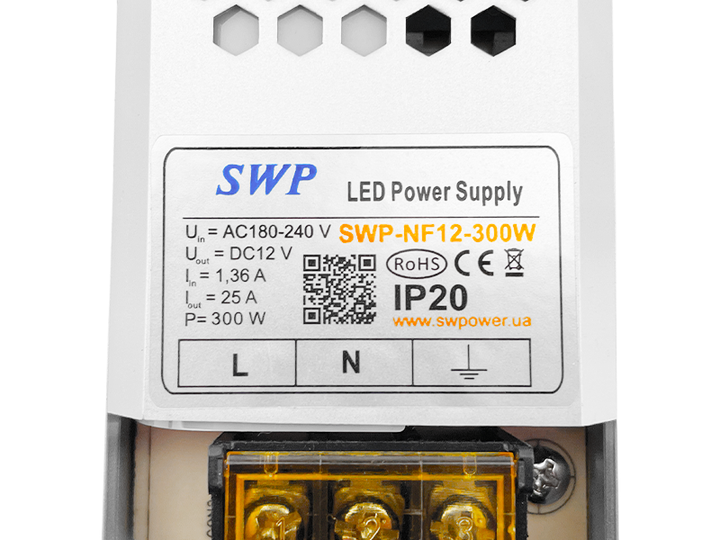Блок питания 12V 300W IP20 (SWP-NF12-300W) - изображение 3