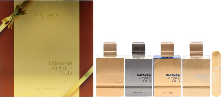 Набір унісекс Al Haramain Amber Oud Collection Парфумована вода 4 x 60 мл (6291100131822) - зображення 1