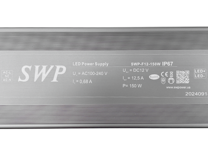 Блок питания 12V 150W IP67 (SWP-F12-150W) - изображение 5
