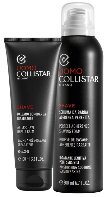 Zestaw Collistar Uomo Balsam po goleniu nawilżający 100 ml + pianka do golenia do skóry wrażliwej 200 ml (8015150006620) - obraz 2