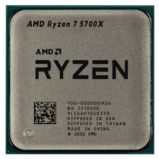 Процессор AMD Ryzen 7 5700X (3.4GHz 32MB 65W AM4) Tray (100