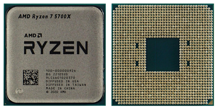 CPU AMD Ryzen 7 5700X AM4 CPU AMD Ryzen 7 5700X 8-Core 3.4-4.6GHz 65W AM4 CPU without